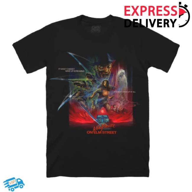 Official Elm Street 40Th - Long Sleeve T Shirt Cavity Colors Shop Merch Store