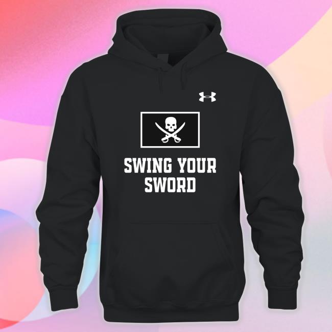 Joey Mcguire Wearning Swing Your Sword Tee Shirt