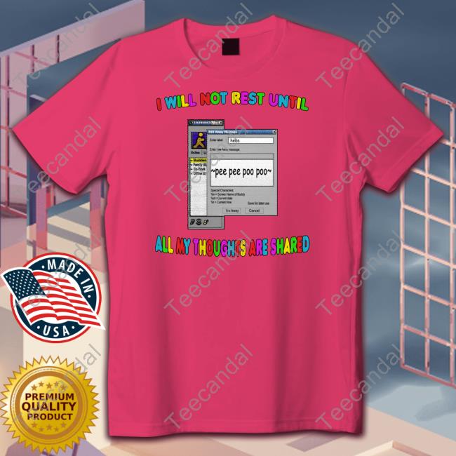 Jmcgg I Will Not Rest Until All My Thoughts Are Shared Sweatshirt