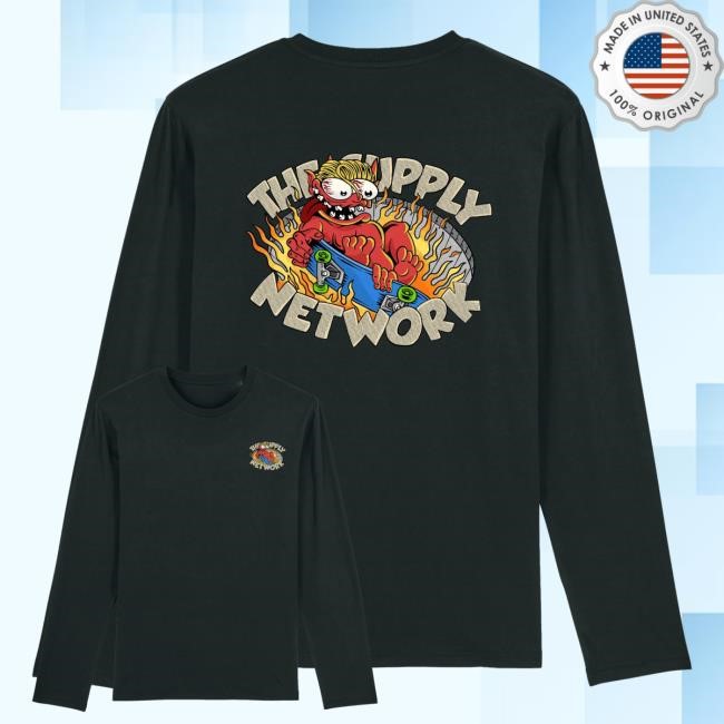 The Supply Network Merch Shop Devil Baby Black Skater New Shirt