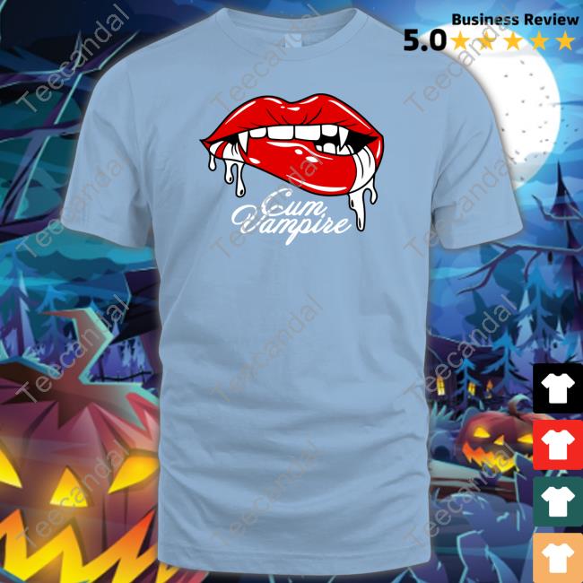 Shirtsthatgohard Cum Vampire Hoodied Sweatshirt