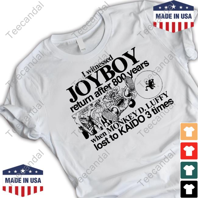 Hoshi Pieces I Witnessed Joyboy Return After 800 Years When Monkey D. Luffy Lost To Kaido 3 Times T-Shirt