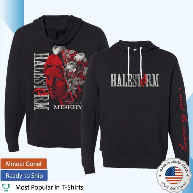 Original Halestormrocks Merch Misery Tee Shirt