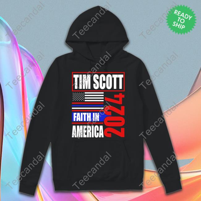 Officialtim Scott 2024 Faith In American T Shirt