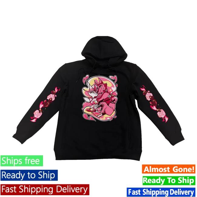 Hazbin Hotel Valentines Merch Bee And Vortex Valentines 2025 Sweatshirt Sharkrobot