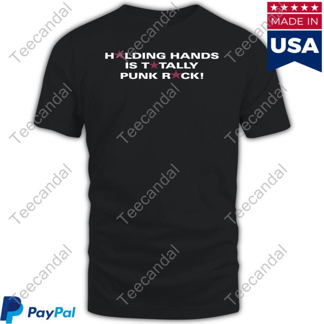 Meowri Holding Hands Is Totally Punk Rock Hooded Sweatshirt Jennalynnmeowri