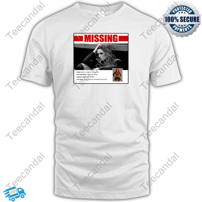 Wwe Missing Persons Poster For Becky Lynch Tank Top
