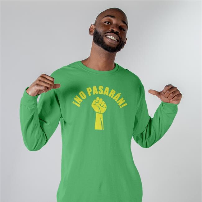 No Pasaran Hoodied Sweatshirt Blue