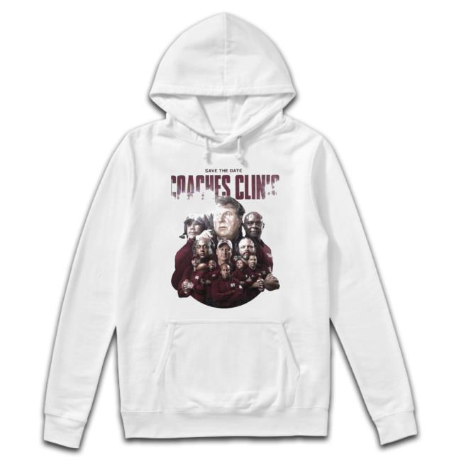 Save The Date Coaches Clinic Mike Leach Hooded Sweatshirt