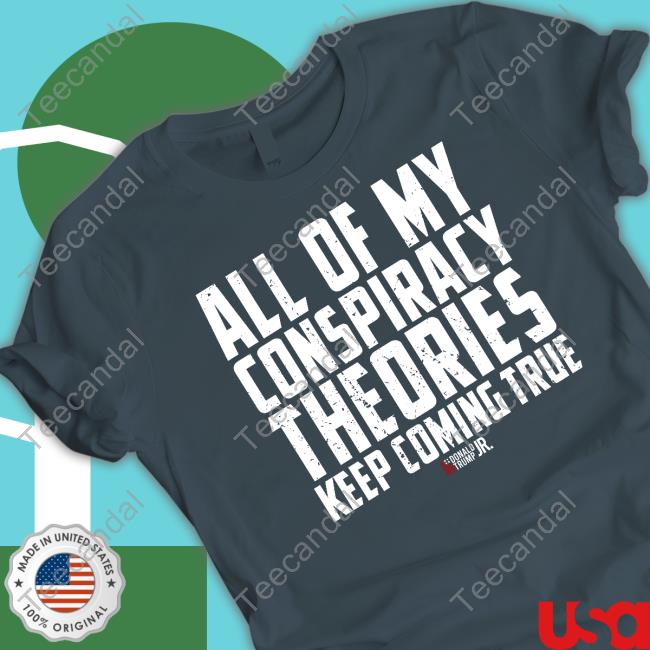 Shopdonjr Merch All Of My Conspiracy Theories Keep Coming True Hoodie Sweatshirt