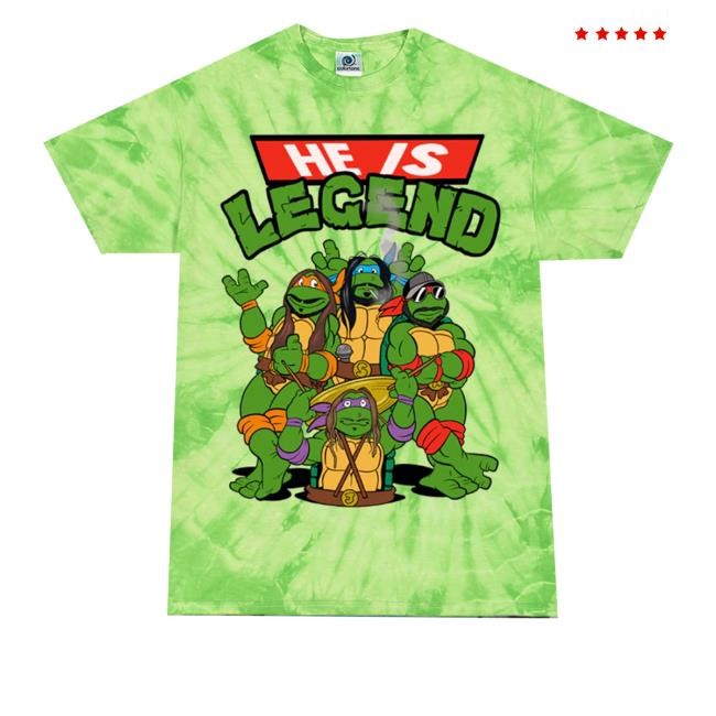 Holymountainprinting Merch He Is Legend Shellshock Green Spider Tie Dye Shirt