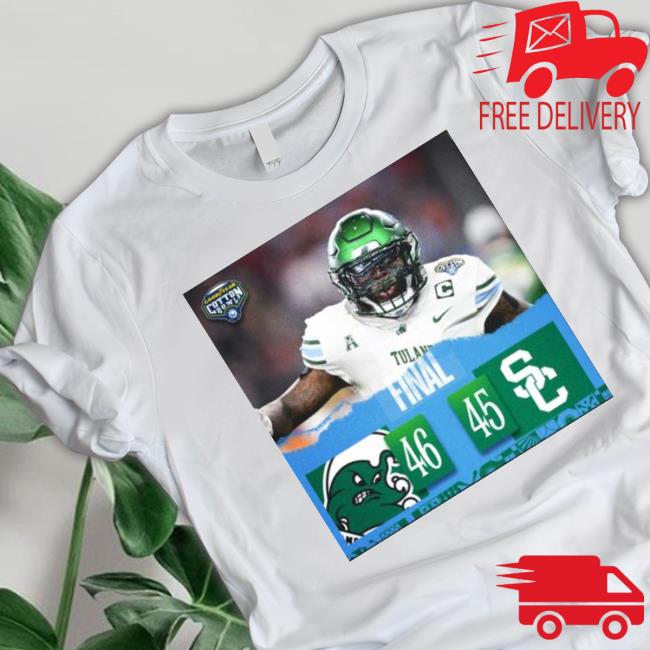 Tulane Green Wave 46 45 Usc Trojans 2023 Cotton Bowl Final Score Shirts