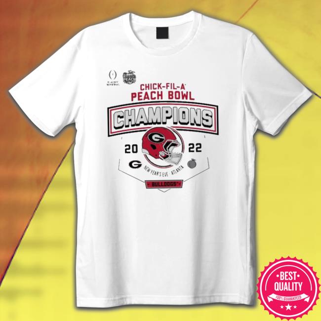 Georgia Bulldogs 2022 Chickfila Peach Bowl Champions T-shirt
