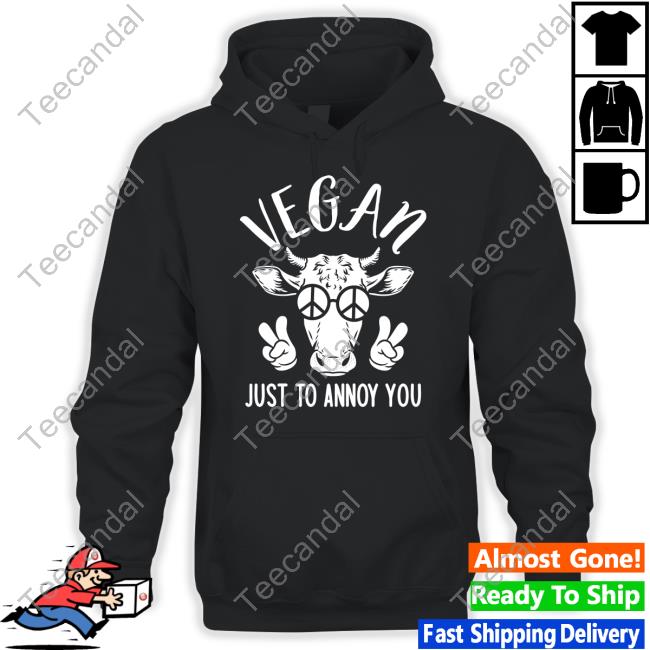 Plant Babes Vegan Just To Annoy You Cow Long Sleeved T-Shirt