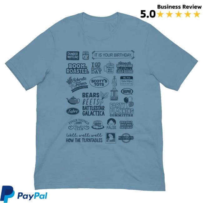 Nbc Store Merch Store The Office Icons Mashup T-Shirt