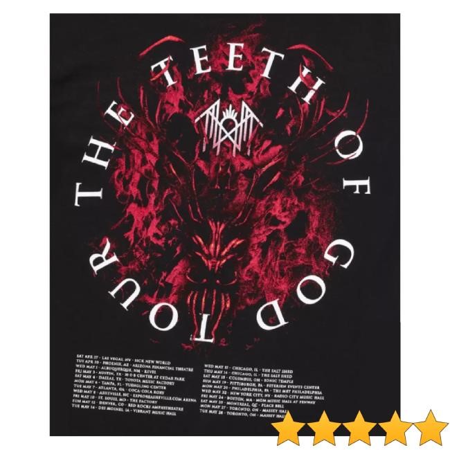 Official Spencers Merch Sleep Token The Teeth Of God Tour T-Shirt, Hoodie, Tank Top, Sweater And Long Sleeve T-Shirt