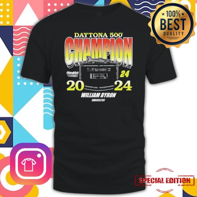 Trending William Byron Hendrick Motorsports Daytona 500 Champion 2024 Vintage Art T-Shirt