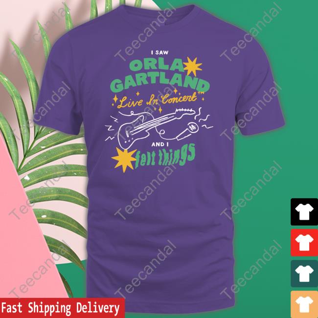 Orla Gartland Store I Saw Orla Gartland Live In Concert And I Felt Things New Shirt Orla Gartland Merch I Saw Orla Gartland Live In Concert And I Felt Things Sweatshirt