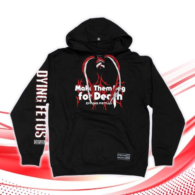 Official Puck Hcky Merch Store Dying Fetus 'Make Them Beg' Laced Pullover Hockey TankTop Puckhcky Shop