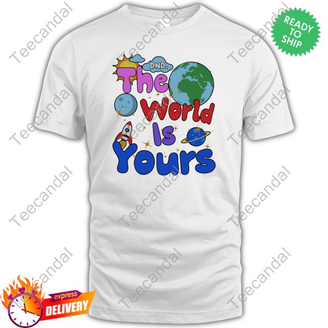 Shop Donotdisturb Dnd The World Is Yours Hoodie