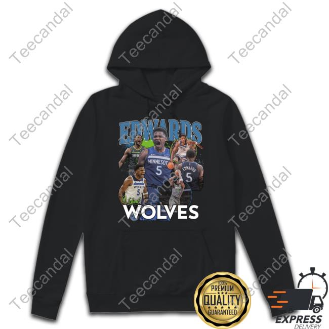 Timberwolves Anthony Edwards Wolves Tee Shirt