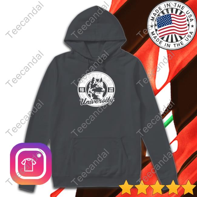 Stoutland University Estd 1984 Hungry Dogs Run Faster Long Sleeve Tee