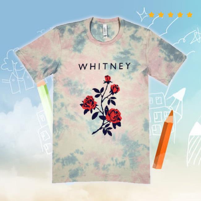 Official Hello Merch Whitney Red Rose Tie Dye Cream Sweaters New Hellomerch Shop