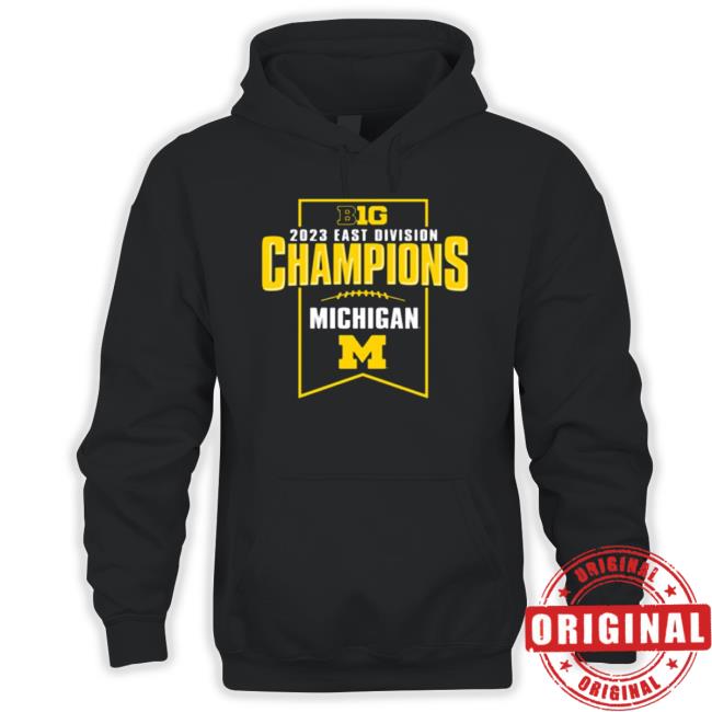 Trending Michigan Wolverines Football 2023 East Division Champions Long Sleeve Tee Trending Michigan Wolverines Football 2023 East Division Champions T-Shirt