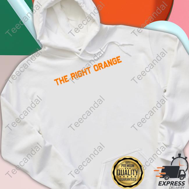 The Volunteer Club The Right Orange Pantone 151 C Sweatshirt