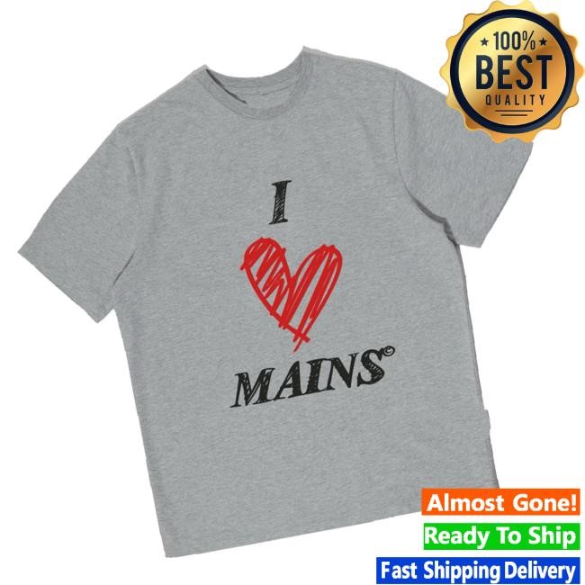 Mainslondon Merch Store I Love Mains Long Sleeve Shirt