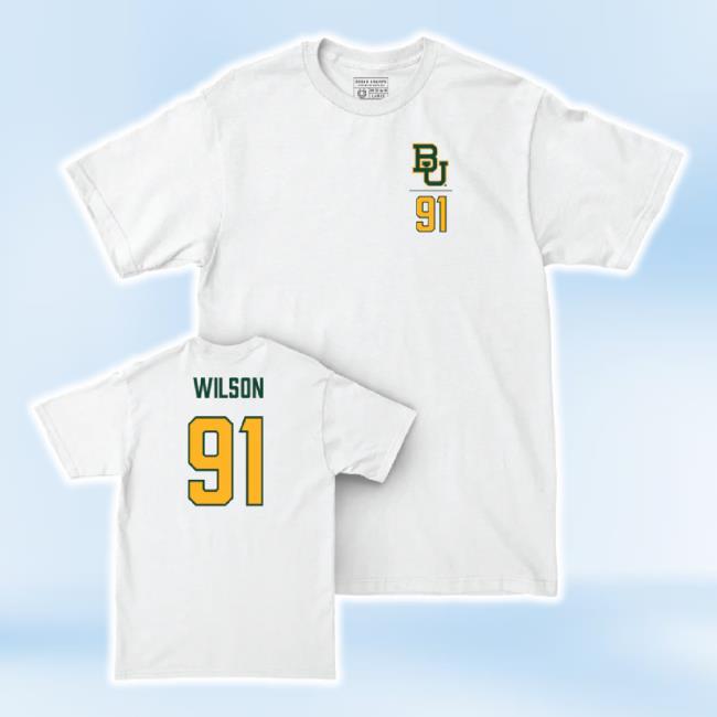 Original Baylor Football White Logo Comfort Colors Unisex Sweatshirt - Trey Wilson