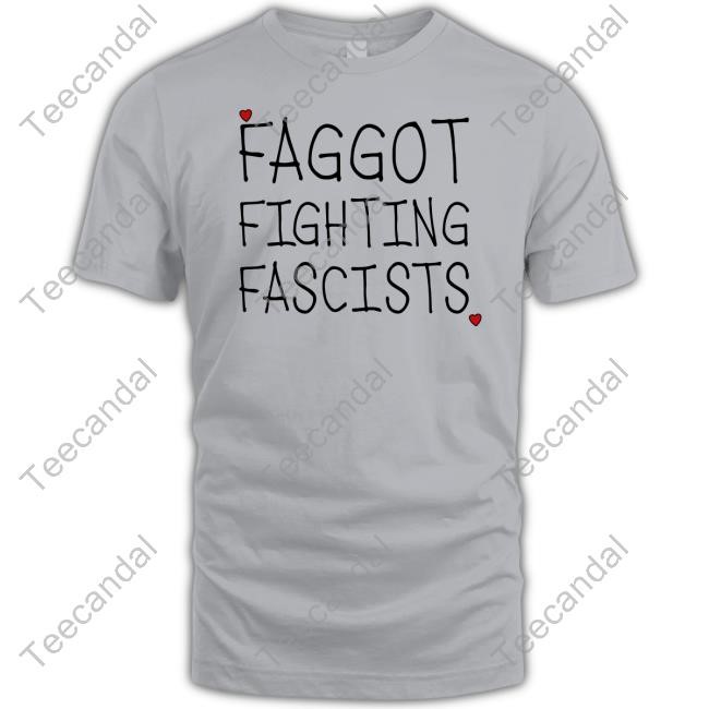 Jack Petocz Wearing Faggot Fighting Fascists Tees