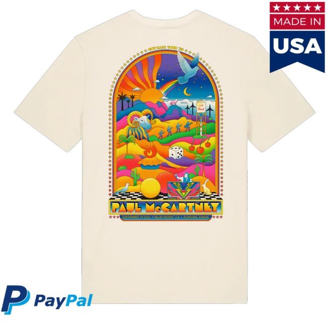 Paul Mccartney Merch Shop Store Got Back 2025 Palm Desert Event Tank Top