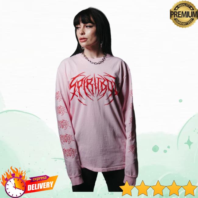 Official Spiritbox Merch Death Metal Pink Long Sleeve Tshirt