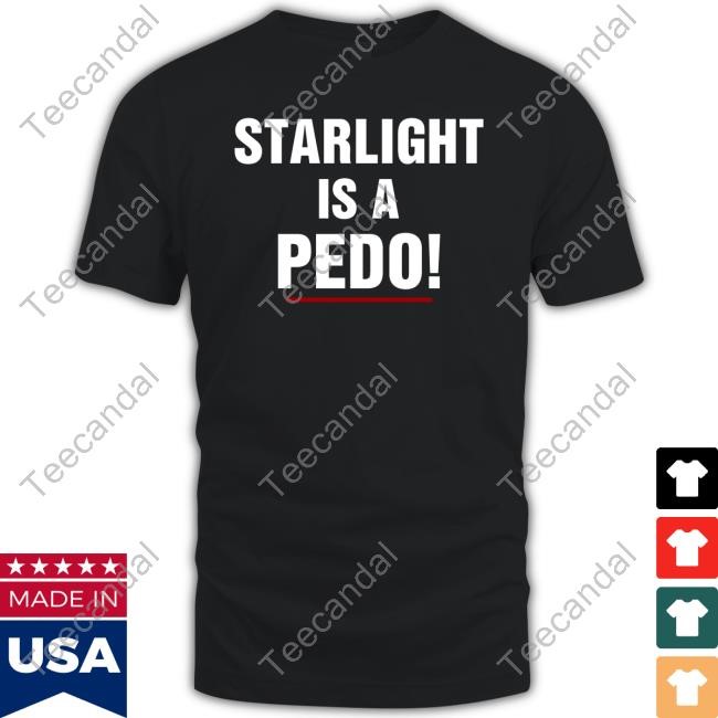 Rob Benedict Wearing Starlight Is A Pedo T Shirt