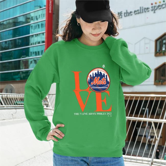 Love Mets The 7 Line Army Philly 2022 T-Shirt