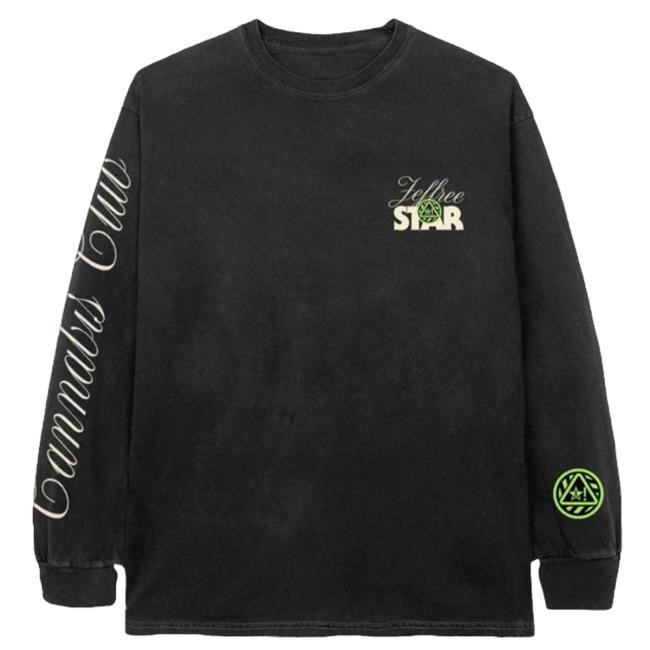 Jeffree Star Cosmetics Merch Cannabis Club Long Sleeve Crewneck Sweatshirt