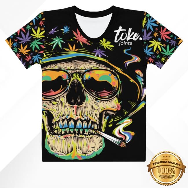 Toke-Joints Store Toke Skull + Rainbow Weed All-Over Women's Tank Top