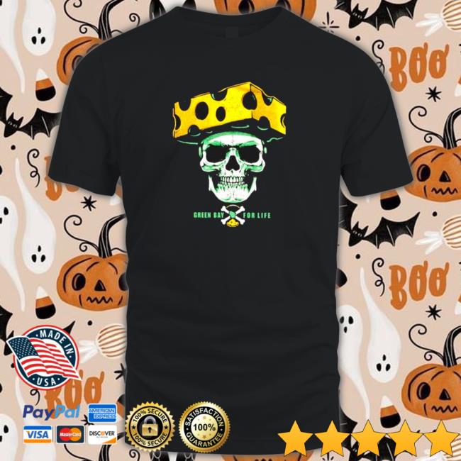 Top Green Bay Packers For Life Skull With Cheese Sweatshirt Top Green Bay Packers For Life Skull With Cheese Sweatshirt