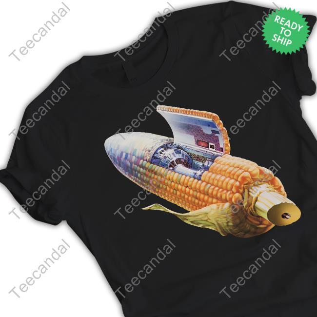 70S Sci-Fi Art Corn Grass Tee Shirt