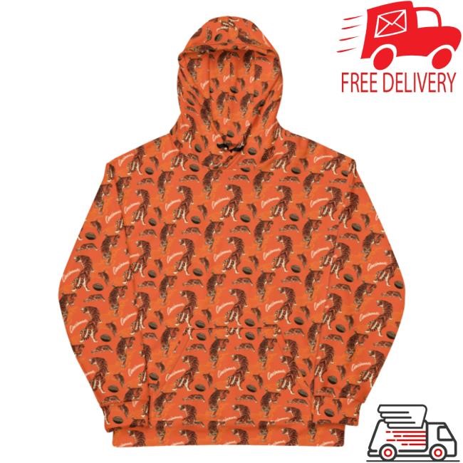 Cincinnati Football Orange Patterned New Shirt