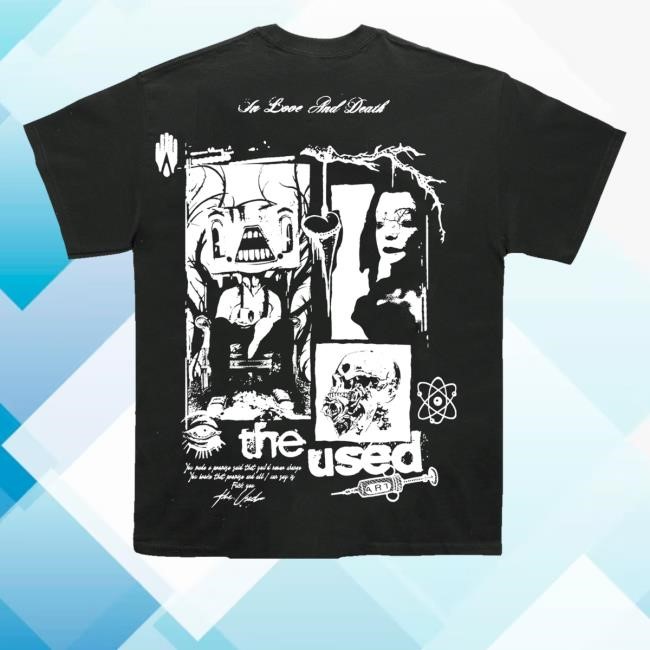 The Used Albums Collage Tee Shirt