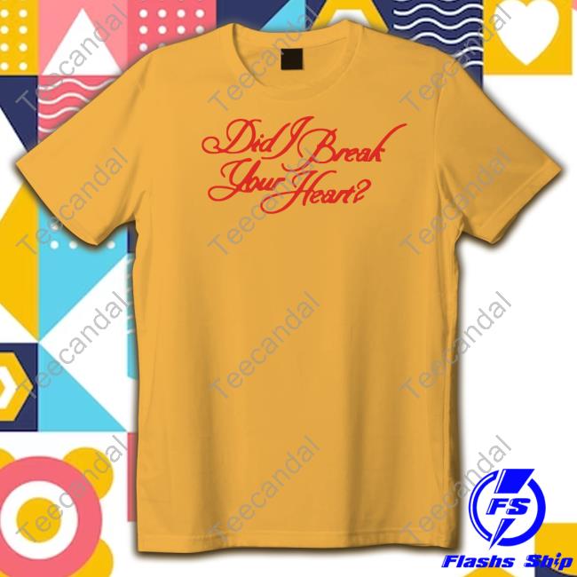 Billie Eilish Wearing Did Break Your Heart T Shirt