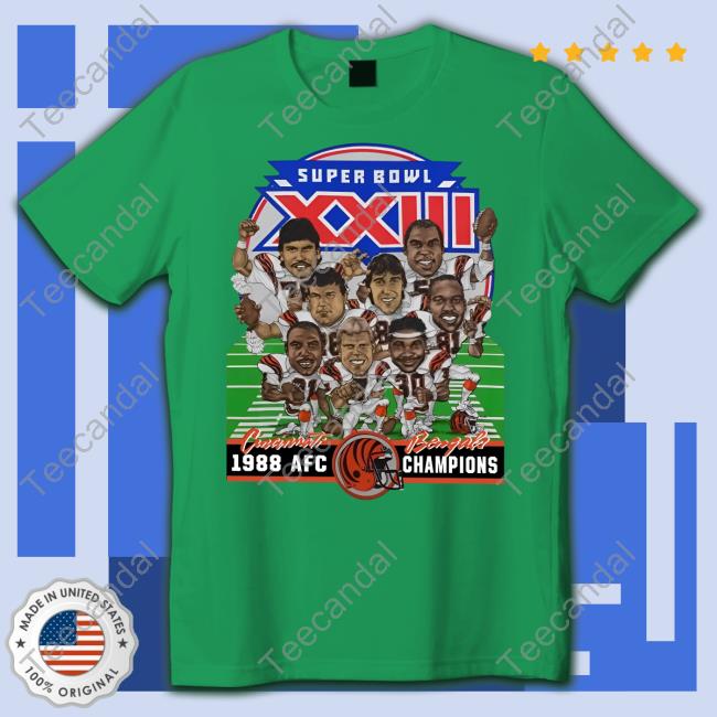 Cincinnati Bengals Super Bowl XXIII 1988 Long Sleeve Tee Shirt