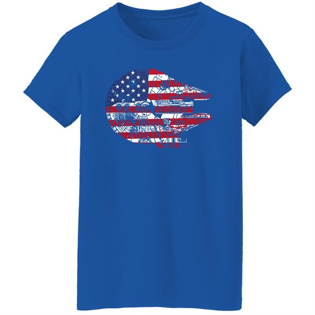 Ford Of July Independence Day 2022 Mark Hamill The American Flag Star Wars Millennium Falcon Us Space Force Shirt