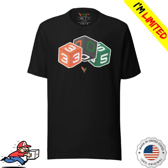 Official Miami Flo 305 Dice Tee - Designed By Jas