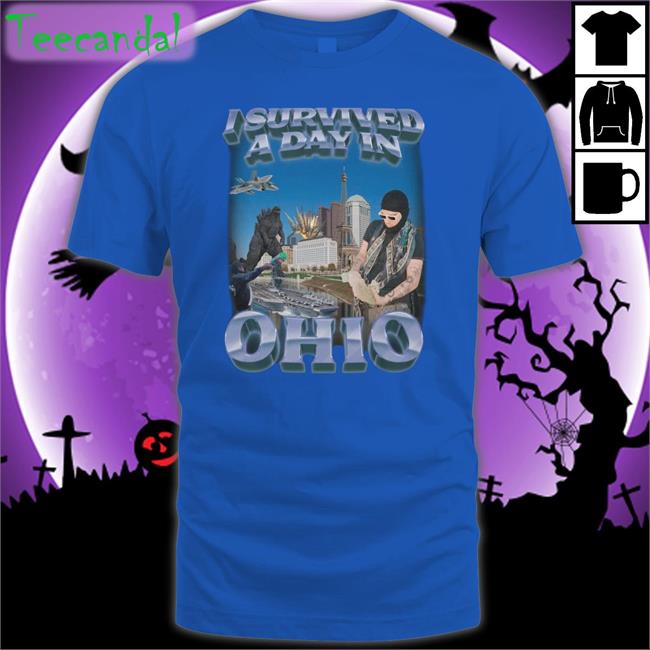 I Survived A Day In Ohio Tee Shirt