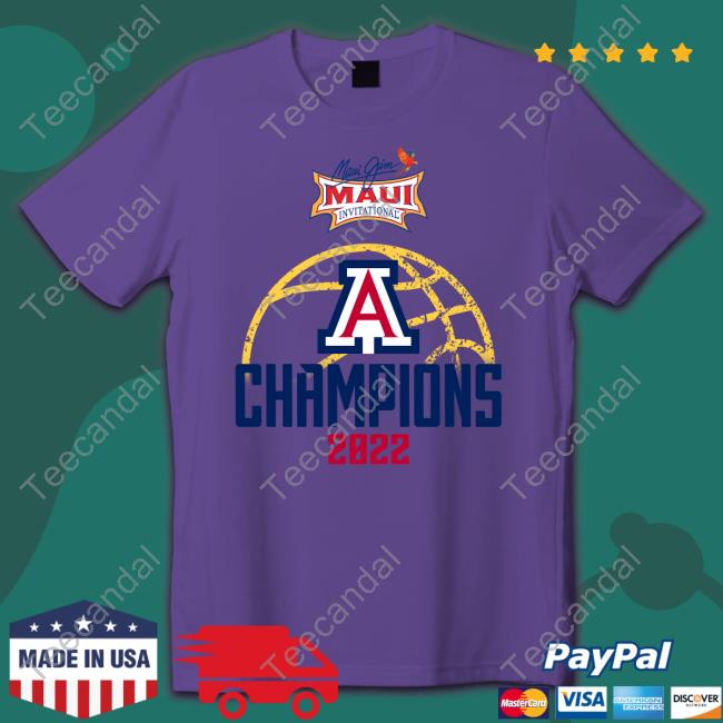 Maui Champions 2022 Shirt Official Arizona Basketball Maui Champions 2022 Hoodie