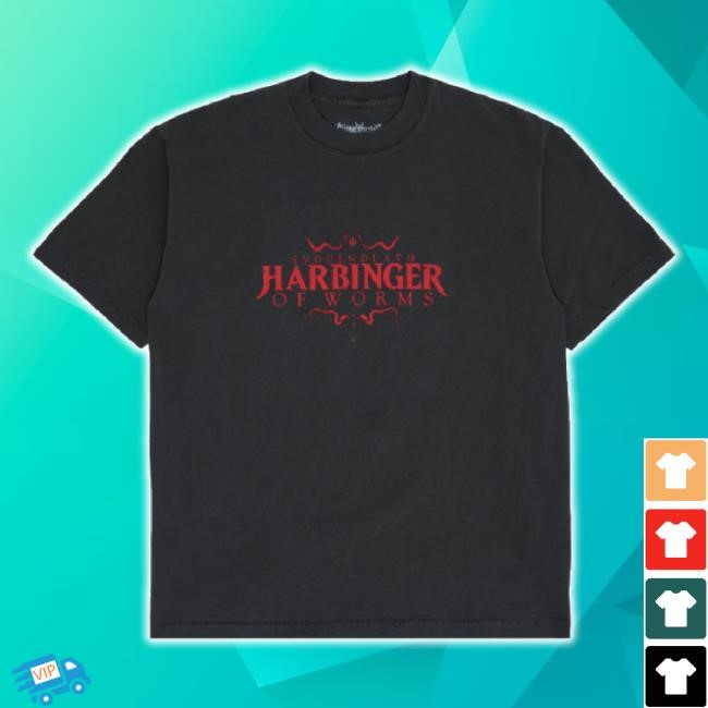 Official Harbinger Of Worms Hoodie Svdden Death Shop Merch Store
