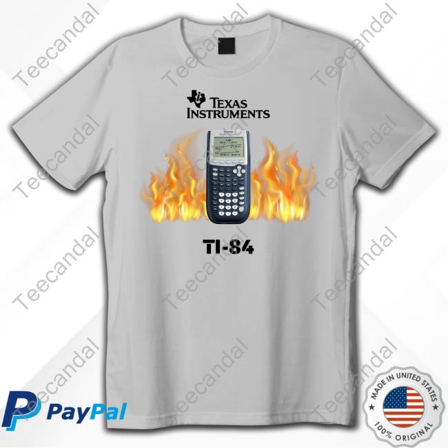 Shirtsthtgohard Texas Instruments Ti-84 Fire Long Sleeved T-Shirt